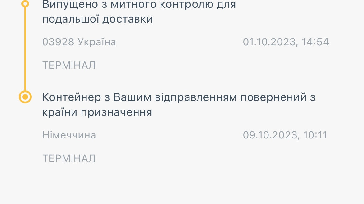 Затримка замовлень від вересня 2023