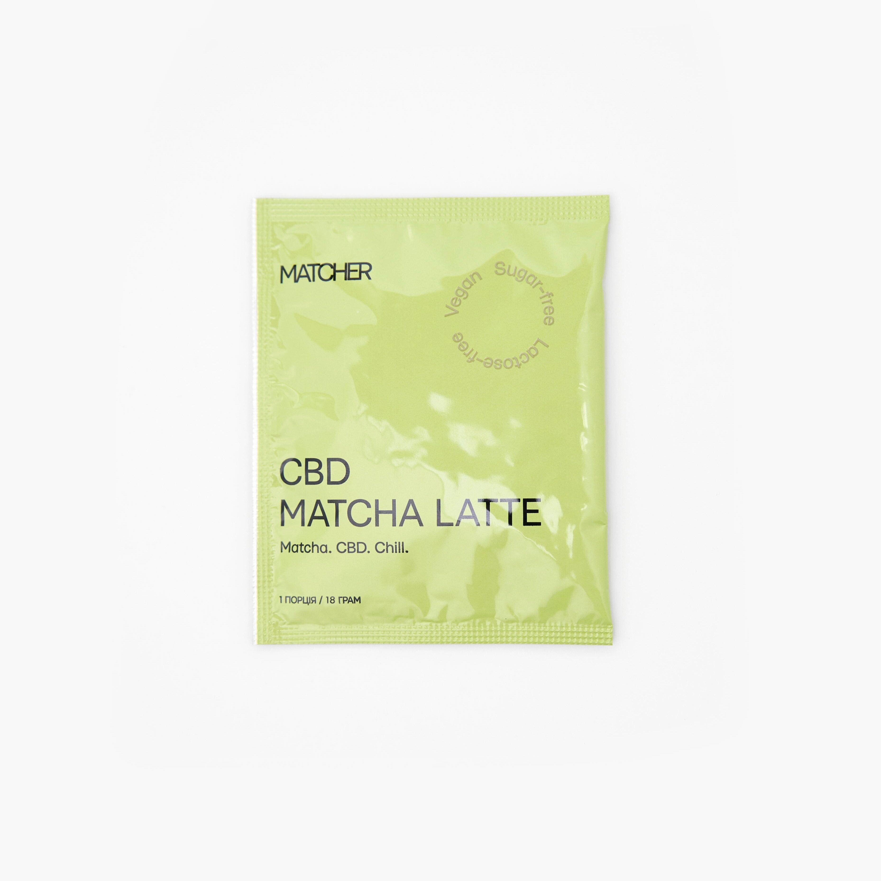 Матча лате в саше з CBD від MATCHER.STORE