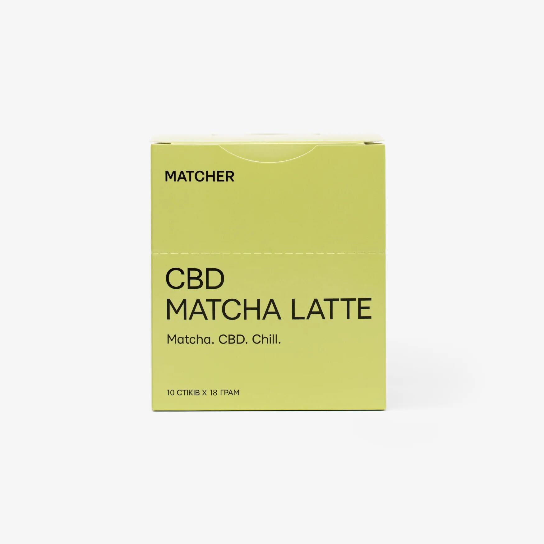 Матча лате з CBD у зручних саше TO-GO
