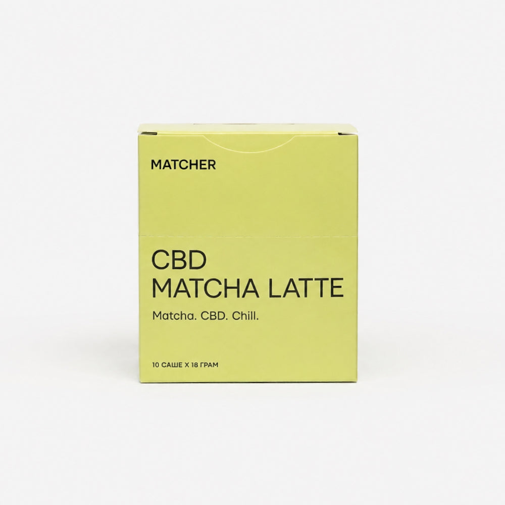 Матча лате з CBD у зручних саше TO-GO