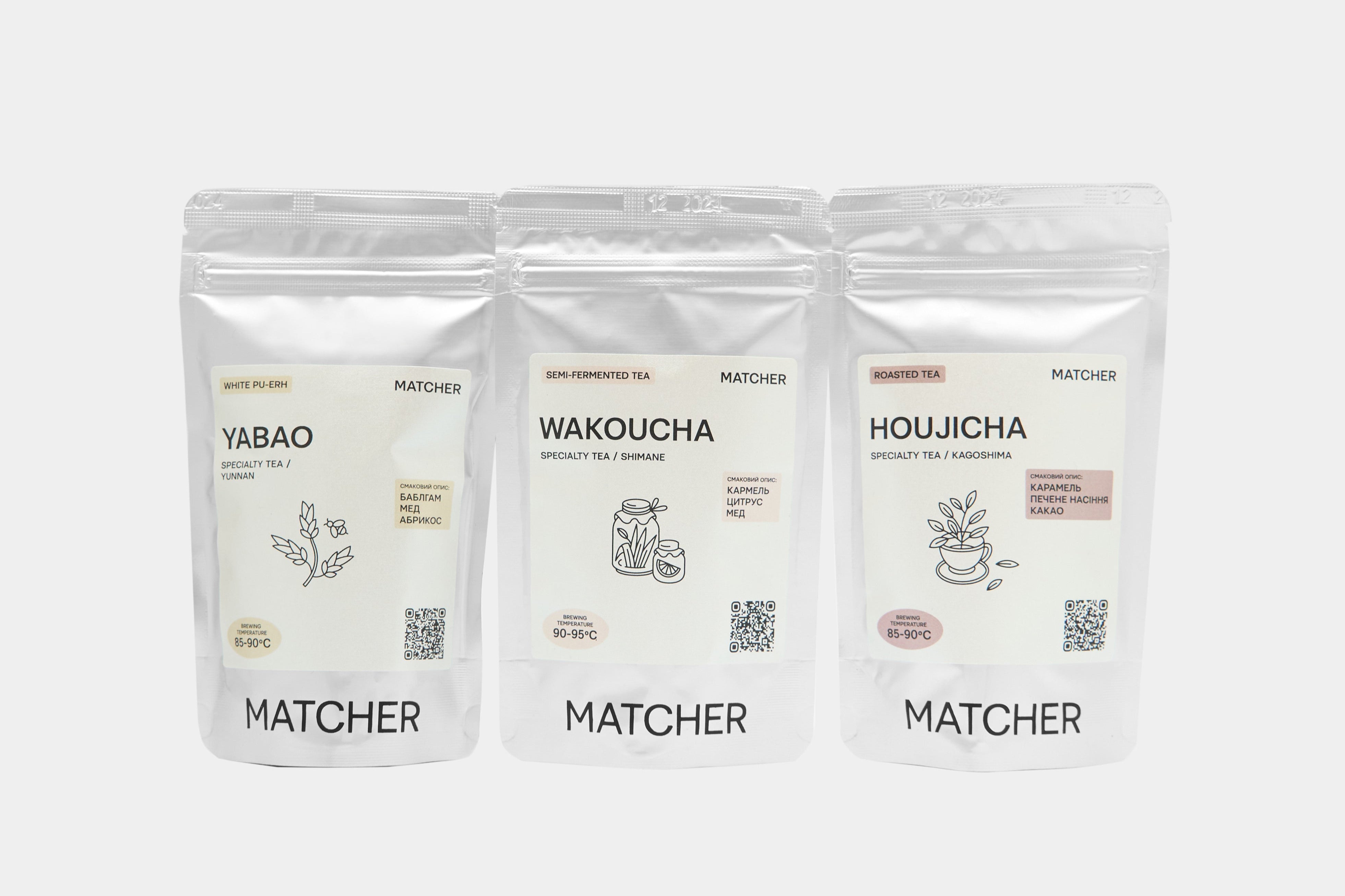 Дегустаціний чайний набір "дзен та фокус" з Ходзитя, Вакуча та Я Бао купити