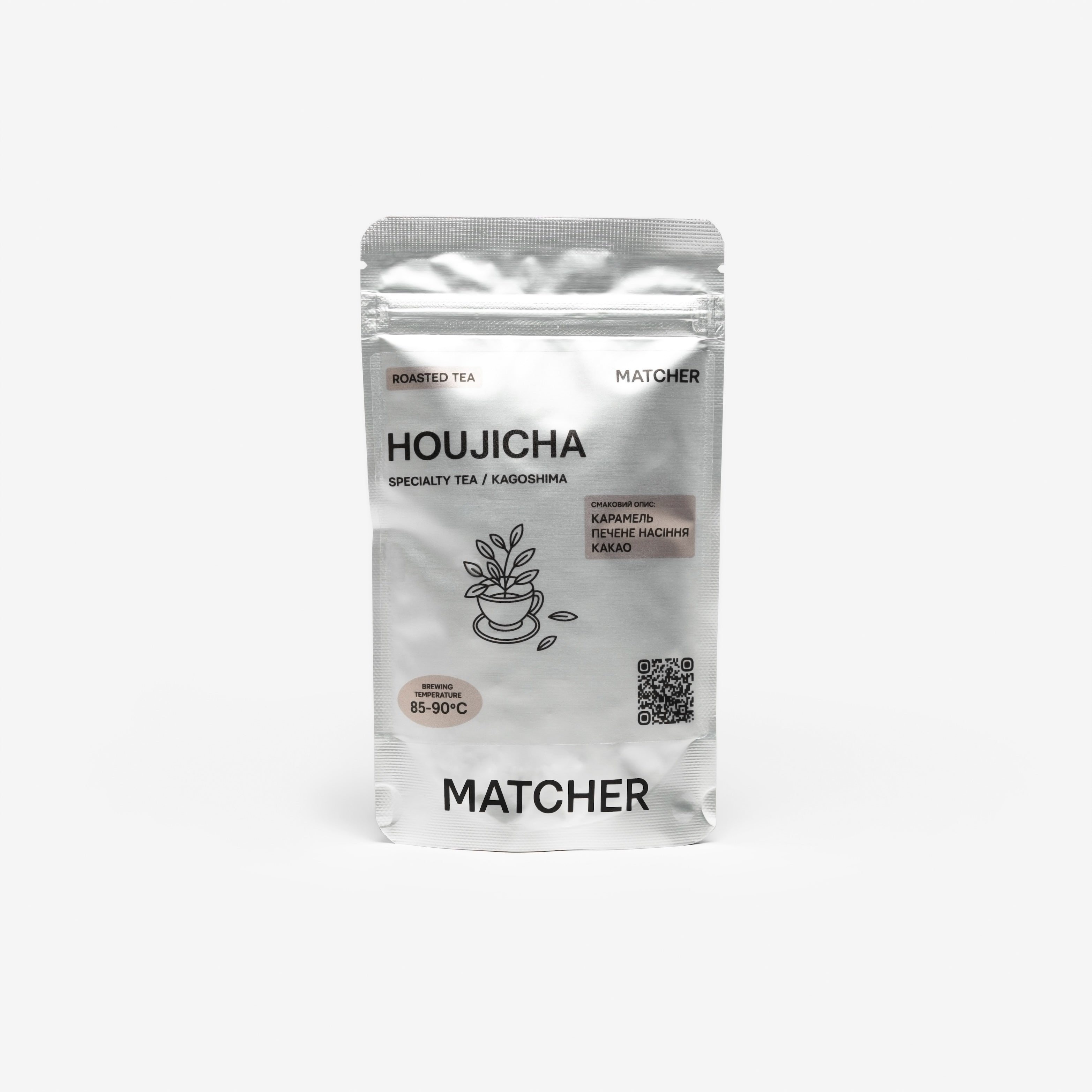 Японський смажений чай Ходжича  з нотами карамелі, без кофеїну, купити 30г , чай для кавʼярні від Matcher.store
